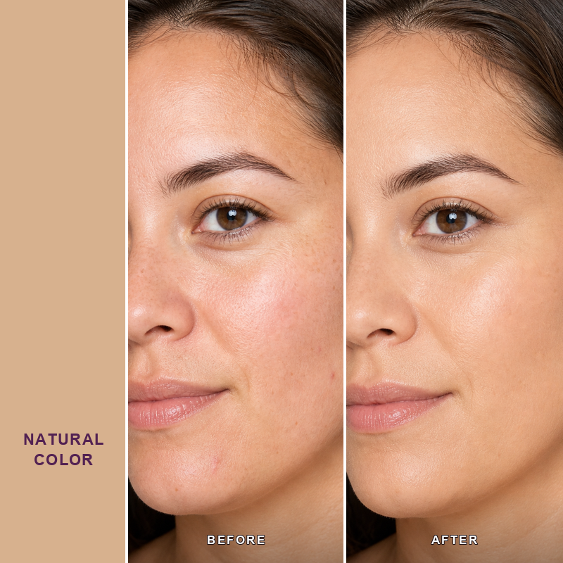 Natural Color shade before and after
