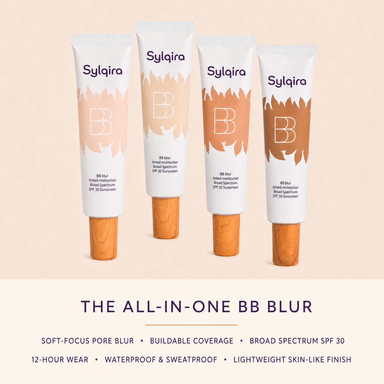 Sylqira BB Blur Tinted Moisturizer SPF 30 — 30 mL