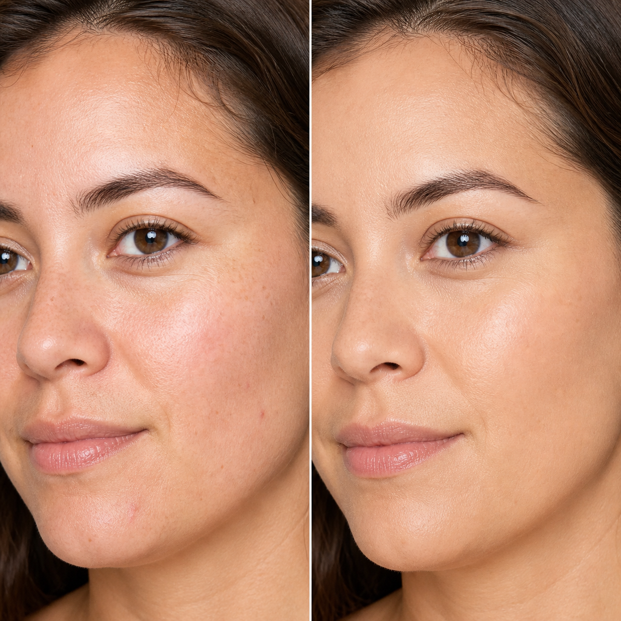 Natural Color shade before and after result
